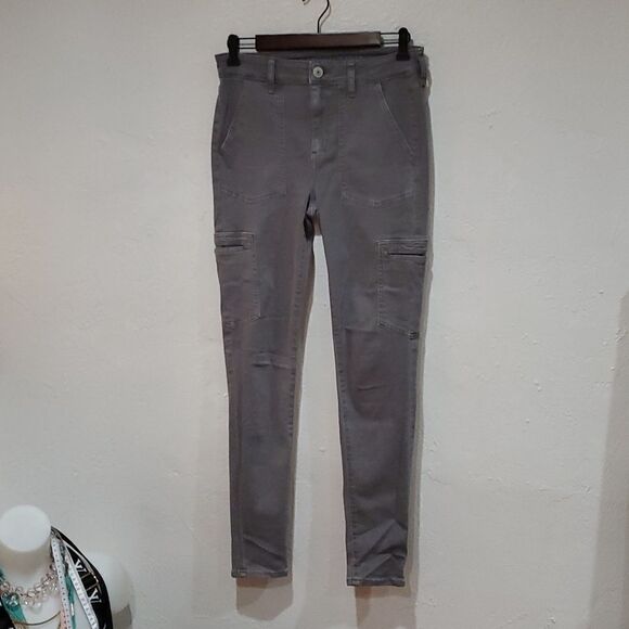 AEO Grey Hi Rise Jegging Size 8 Regular - Picture 1 of 7